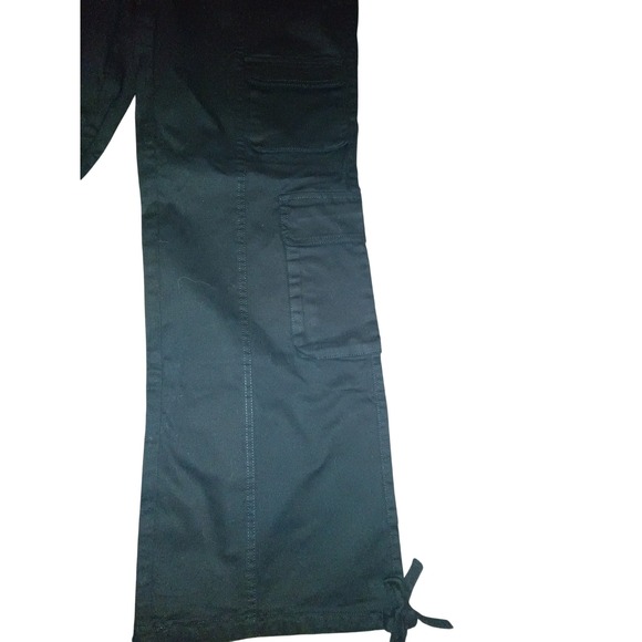 Gilipur Womens Black Cargo Pants Wide Leg Utility Trousers TL0268 Size M NWT - Picture 3 of 5